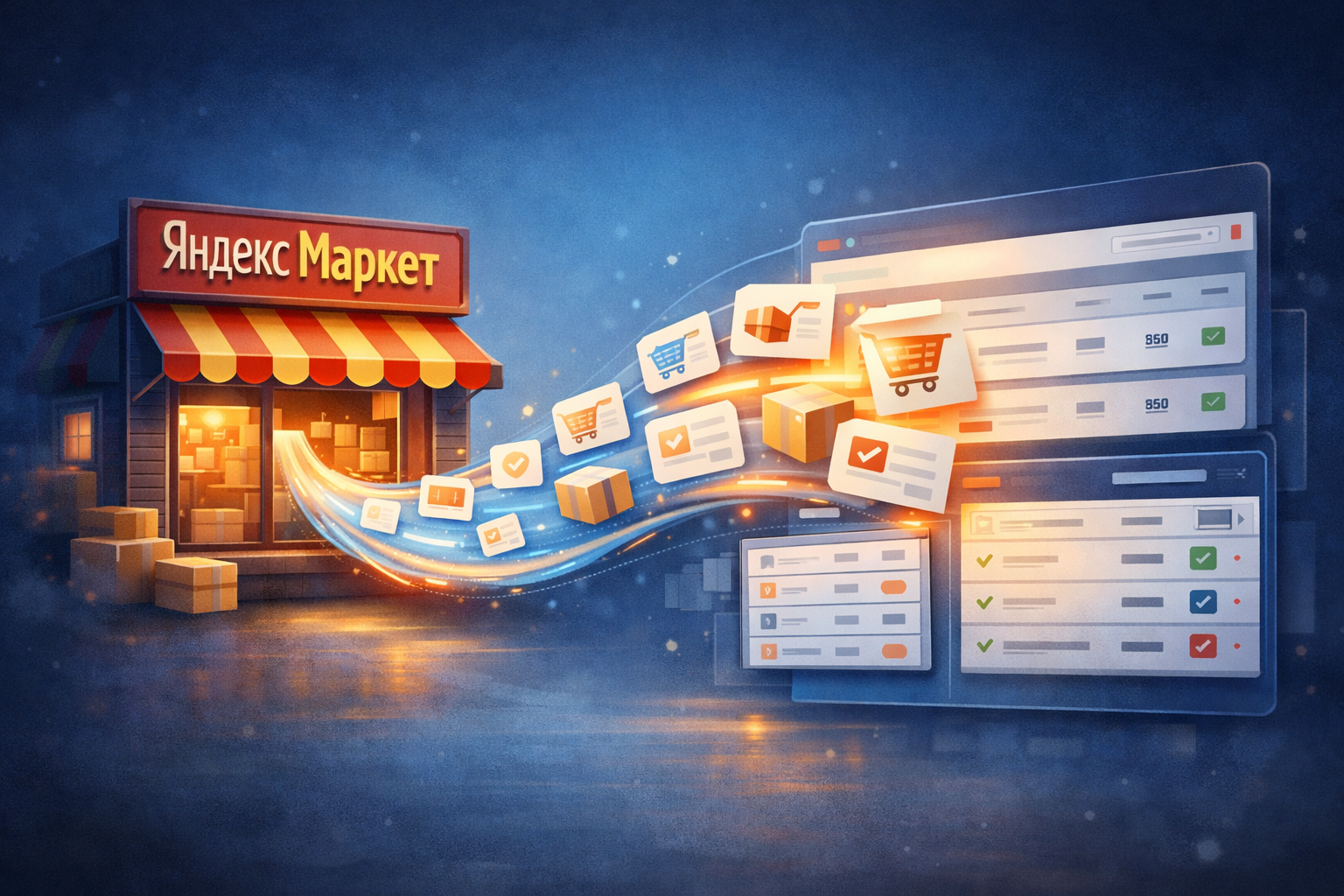 Добавили интеграцию с Яндекс Маркетом